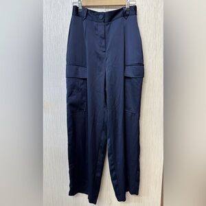 River Island Navy Blue Cargo Pants with Versatile Style